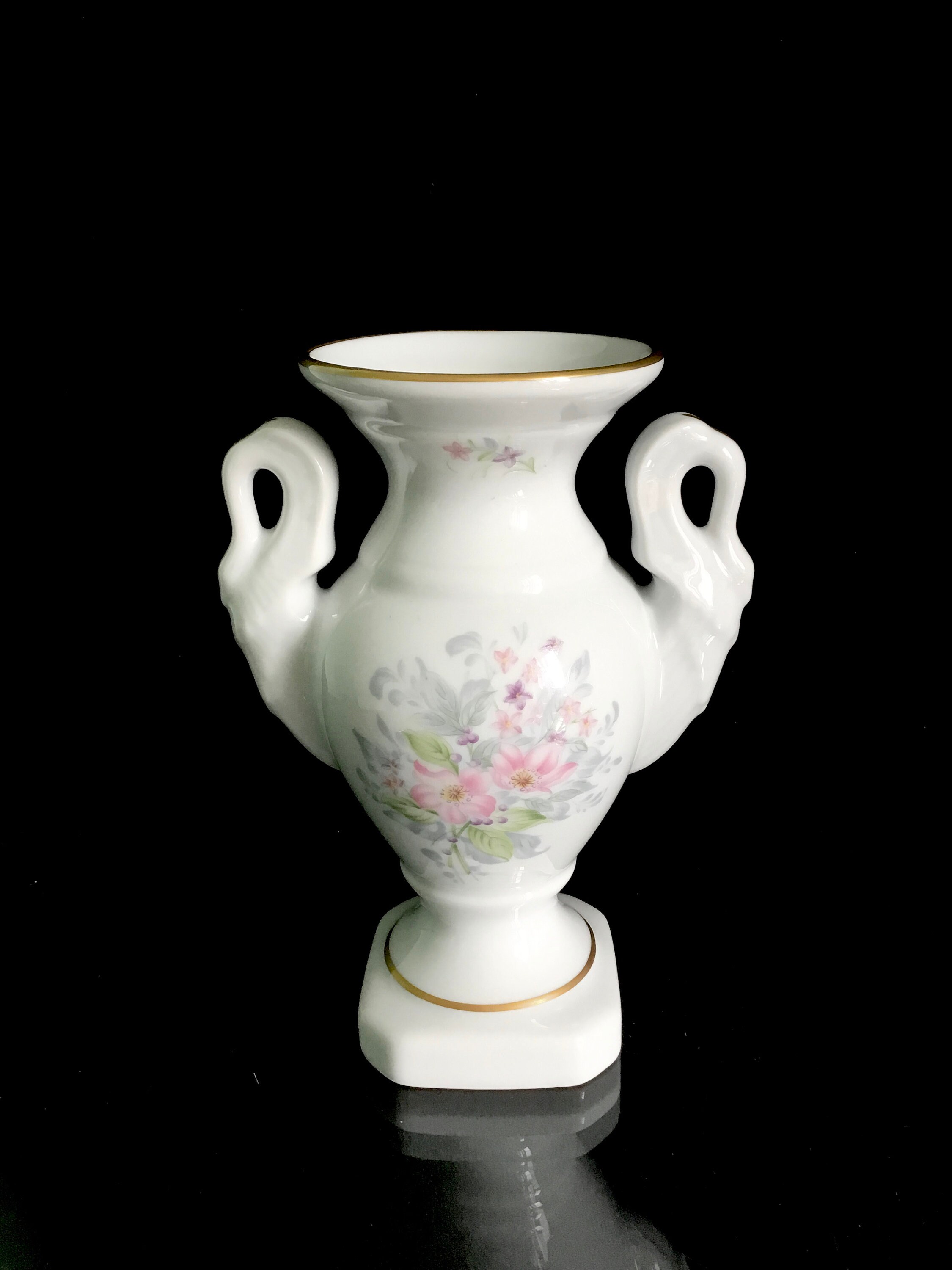 Limoges Porcelain Antique floral Vase . Rare Etsy