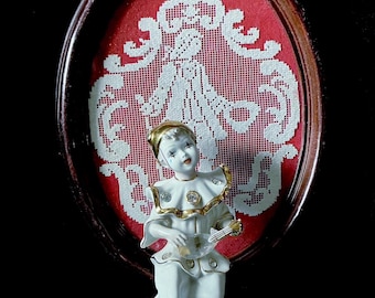Vittorio Sabadin Capodimonte Sculpture Clown Porcelain With