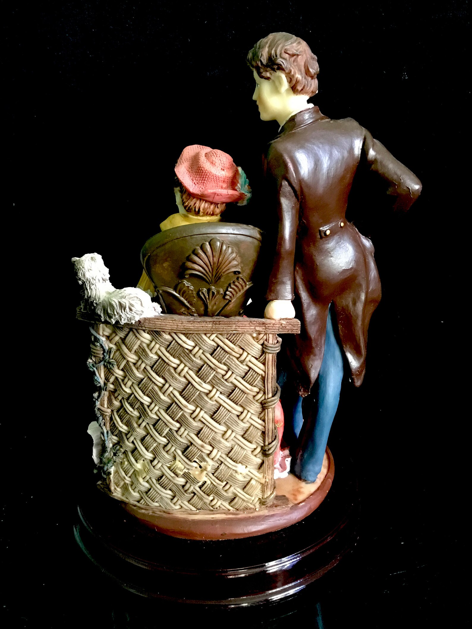 Meerchi French Colonial Couple Figurine and Large Figurine Etsy