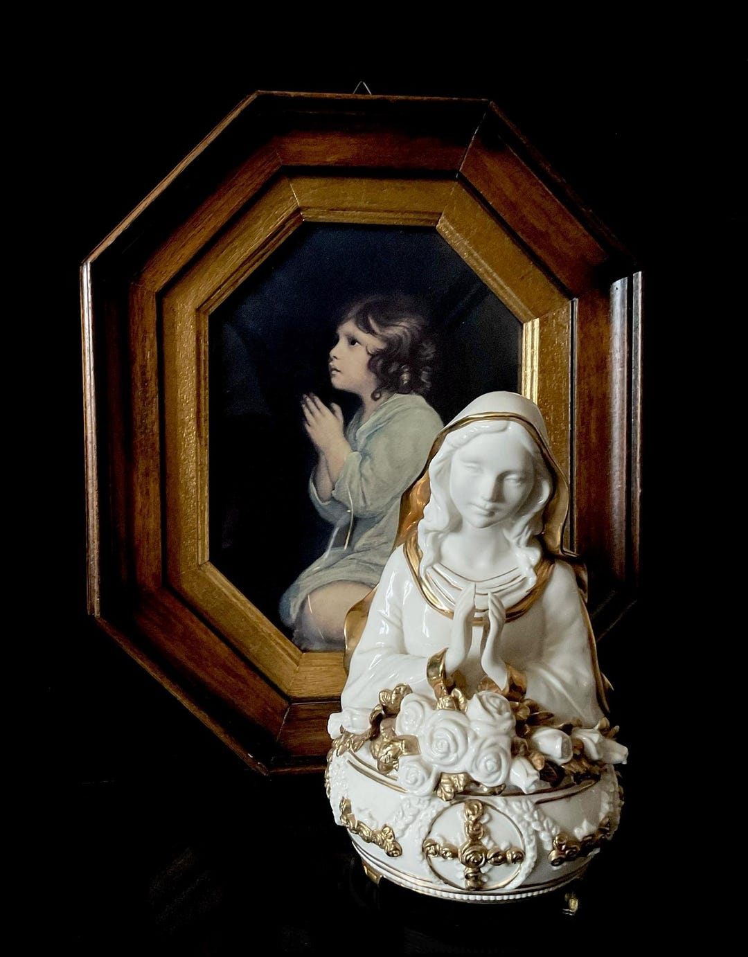 Franklin Mint Ave Maria Virgin Mary Musical Figurine - Etsy