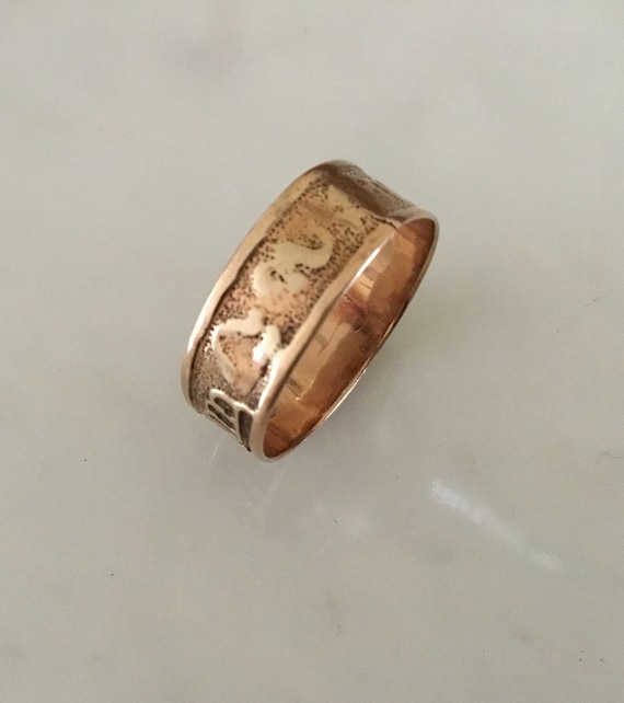 Victorian Gold antique zodiac Ring from 1800’s. R
