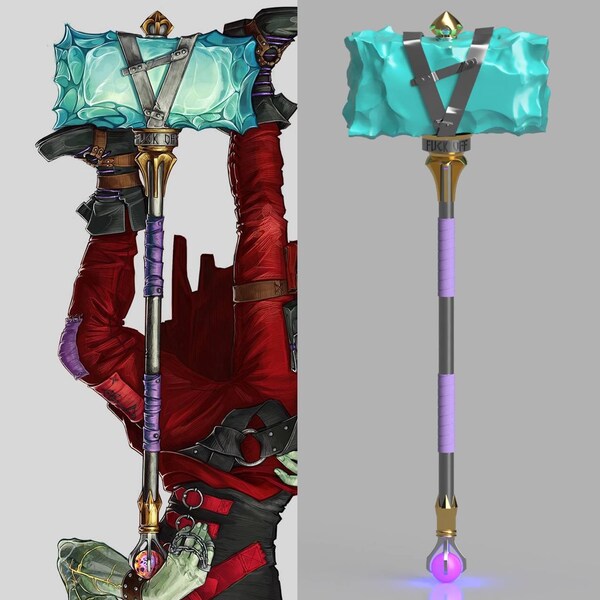Papel crítico Ashton glass Warhammer kit cosplay prop plastic weapon Campaña 3
