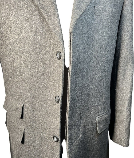 King & Allen Bespoke Tailored Wool Cashmere Grey … - image 4