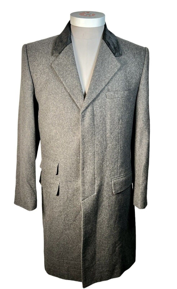 King & Allen Bespoke Tailored Wool Cashmere Grey … - image 1