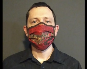Reversible Military Camouflage Face Mask: Adjustable, Reusable Cotton Face Cover