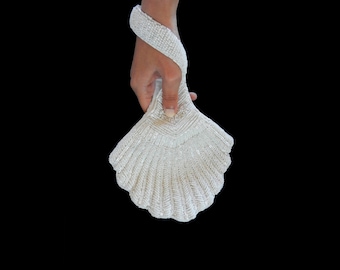 Bolso de boda único, embrague nupcial, embrague de boda con cuentas, bolso nupcial de alta costura, bolso de boda de marfil