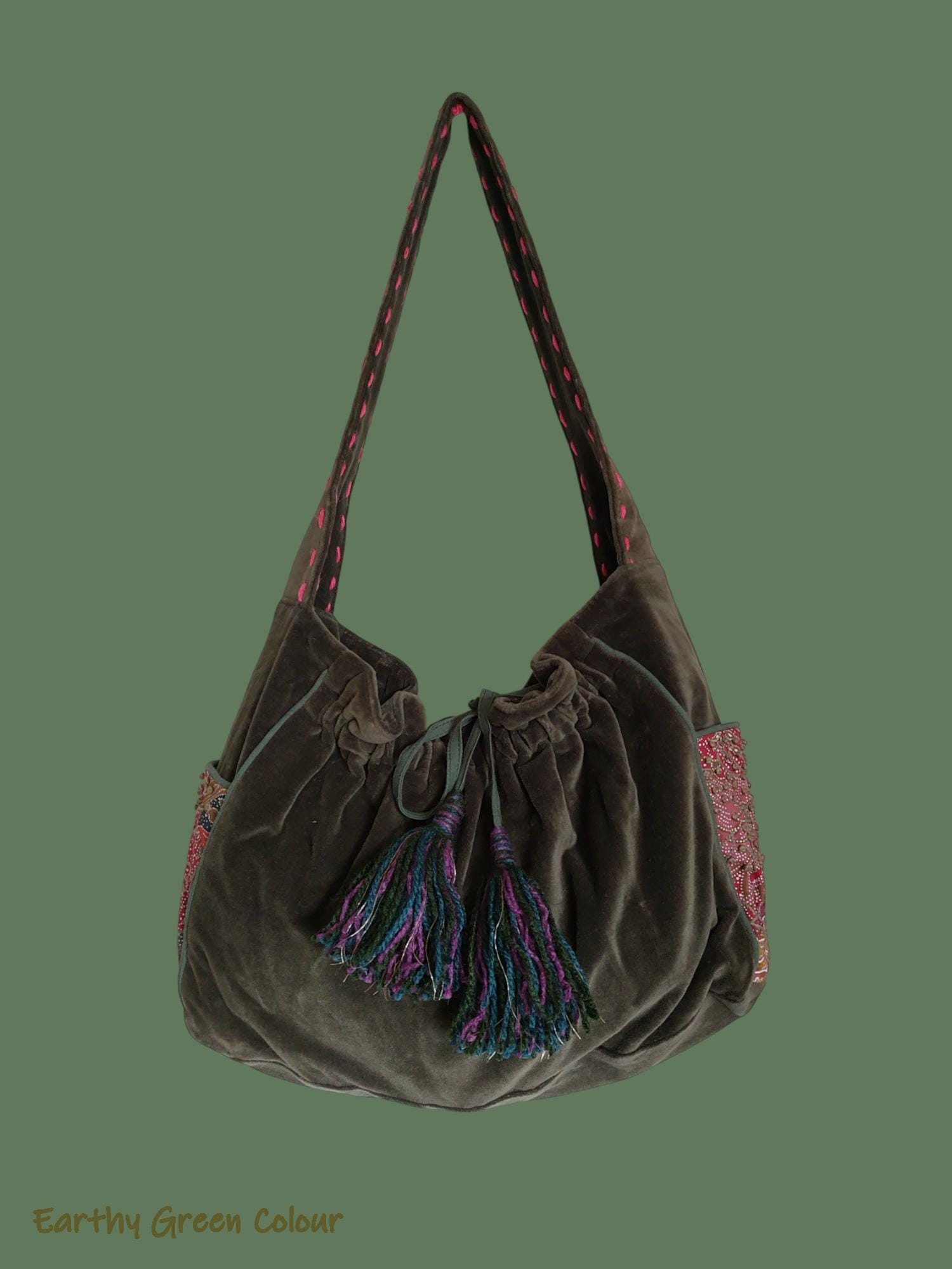 Velvet Shoulder Bag, Midnight Rose Velvet Purse, 70s Vegan Hippie, Black Bell Bottom Slouch, Bali Print,hobo Bag - Etsy Velvet Shoulder Bag, Midnight Rose Velvet Purse, 70s Vegan Hippie, Black Bell Bottom Slouch, Bali Print,hobo Bag - Etsy
