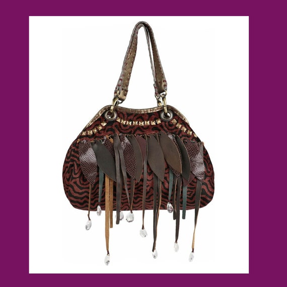 Velvet designer bag cheap