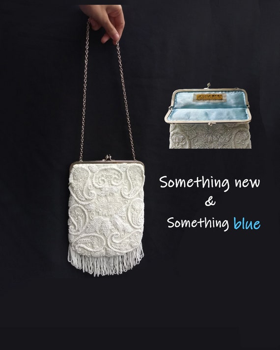Clutch Bags | Champagne Just Married Ivory Classic - Sarah's Bag Womens •  Truelovemin