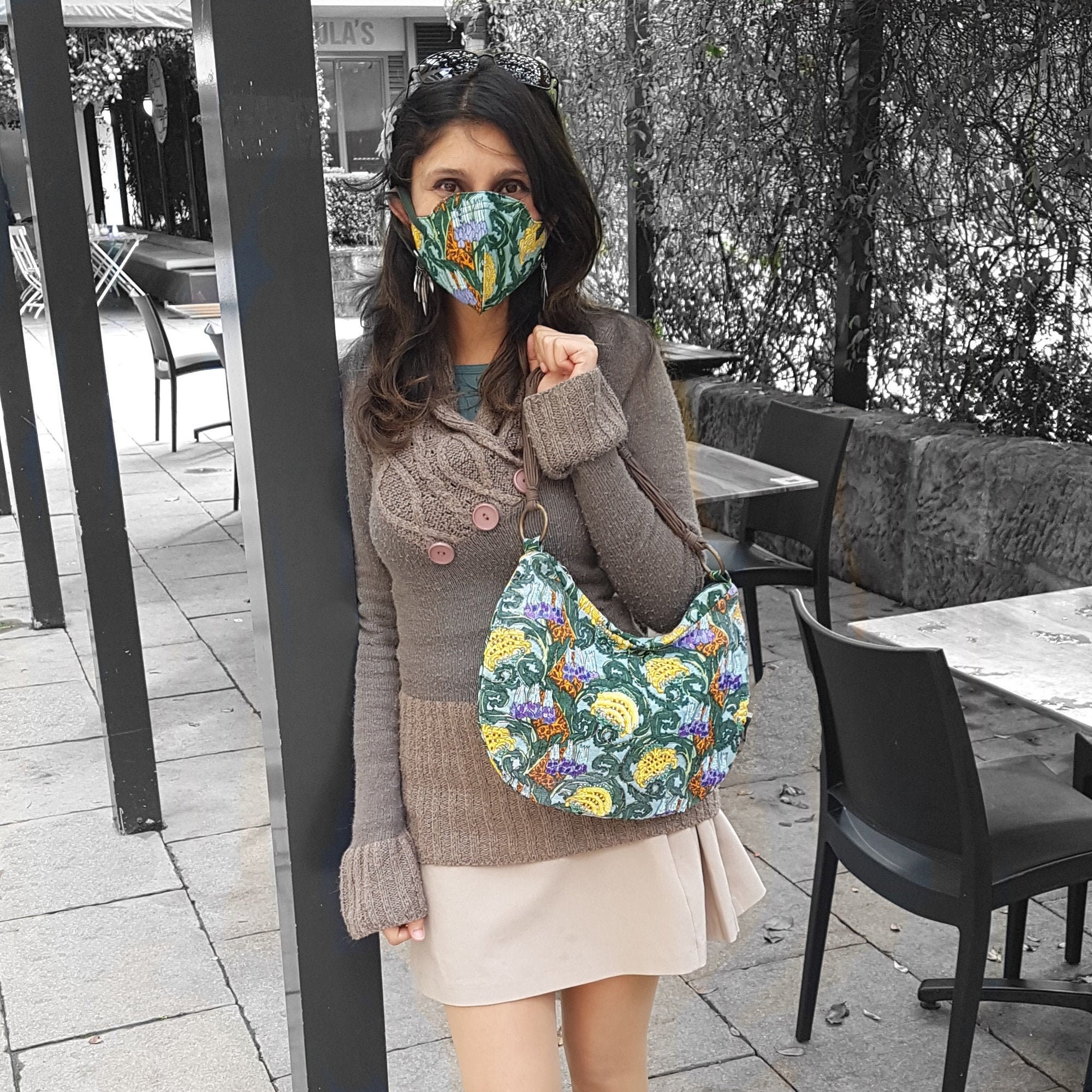Amazon Shoulder Bag and Face Mask Set Safari Shoulder Purse - Etsy