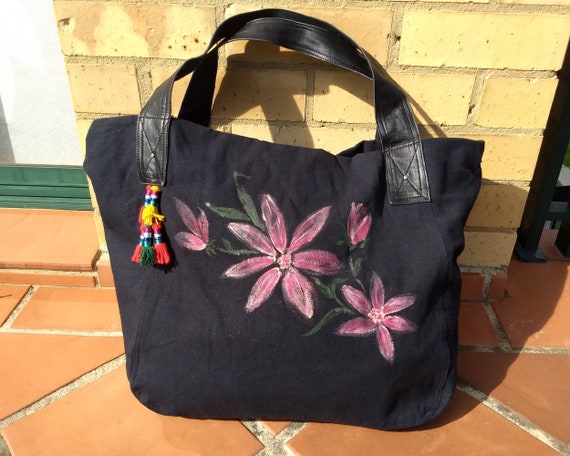 Butterfly Garden Hand-painted Wallet Bag | Petalura