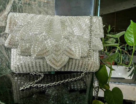 Women's Silver Party Clutch Bag | Silver Evening Clutch Bag | Party Bags  Women Wedding - Evening Bags - Aliexpress