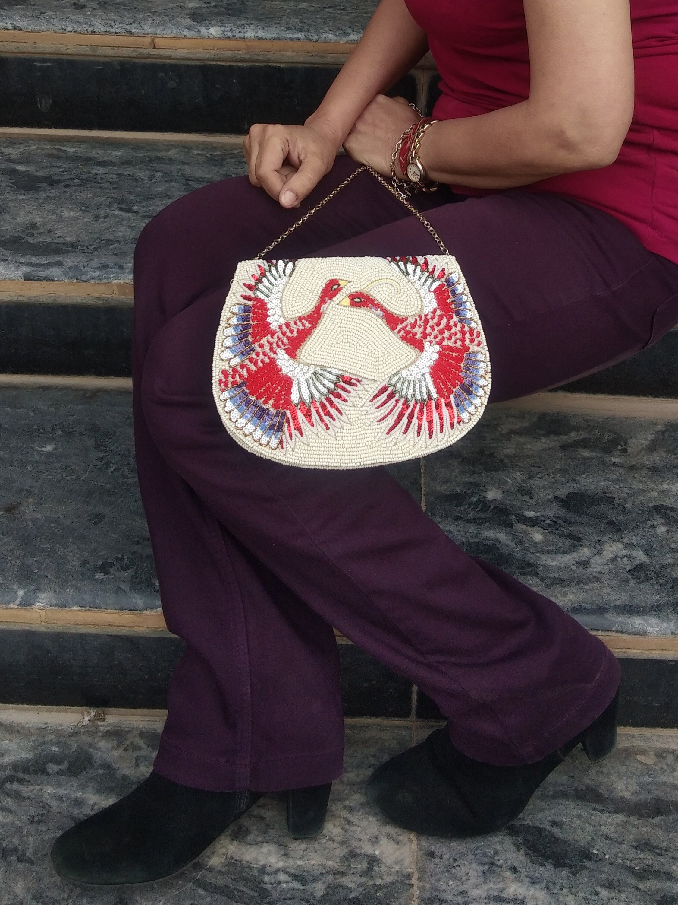 Phoenix Clutch Unique Navy Blue Sophisticated Evening Bag Etsy Australia