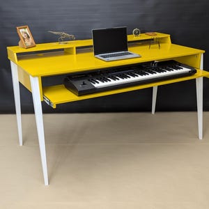 Music desk, Customization, Piano keyboard drawer tray, Birch plywood