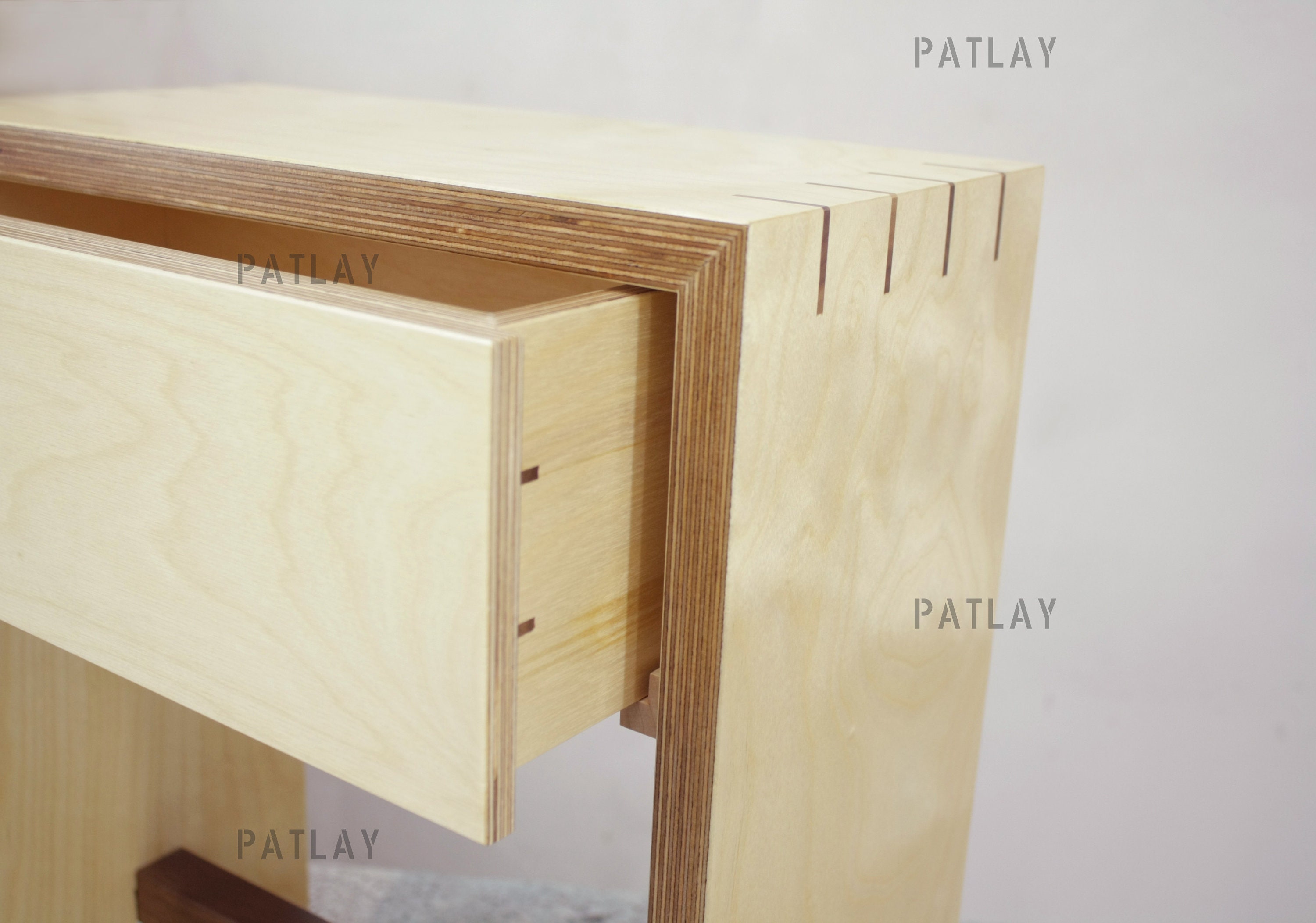 Plywood nightstand deals