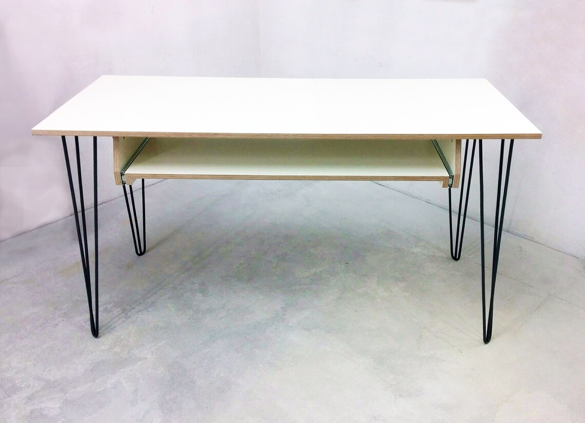 Custom PIANODRAWER Desk with hairpin legs and out of painted Etsy