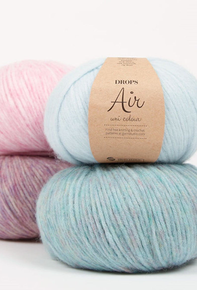 DROPS Air Yarn 164yds/150m 1.8oz/50g Group C. Medium Thick Etsy