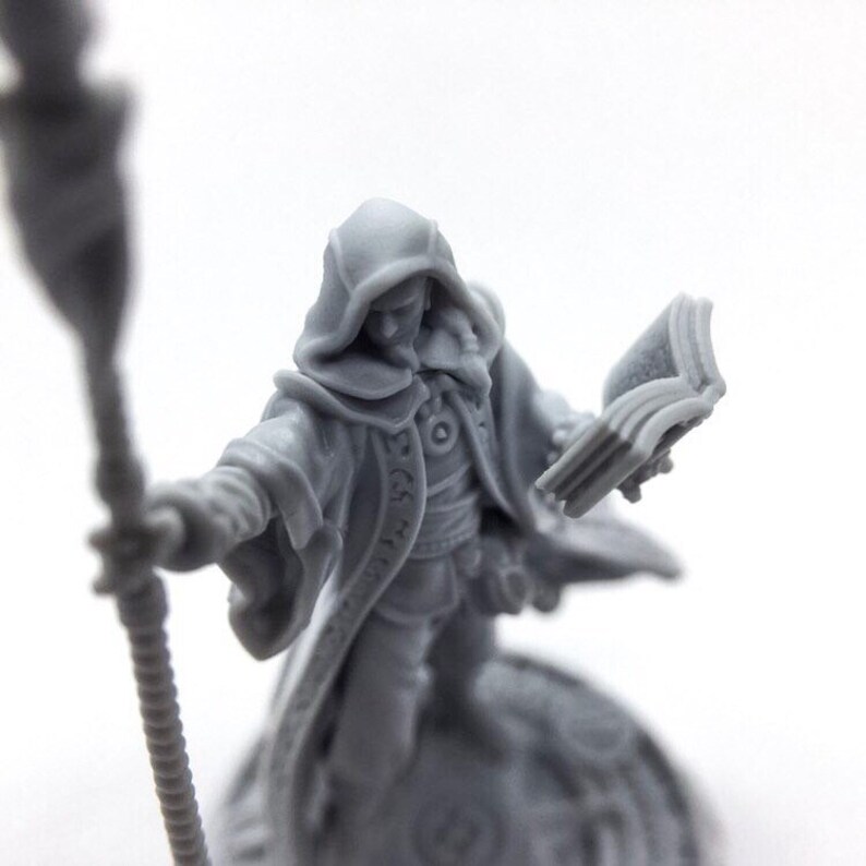 28mm Wizard miniature for tabletop RPG D&D DnD Dungeons and Etsy