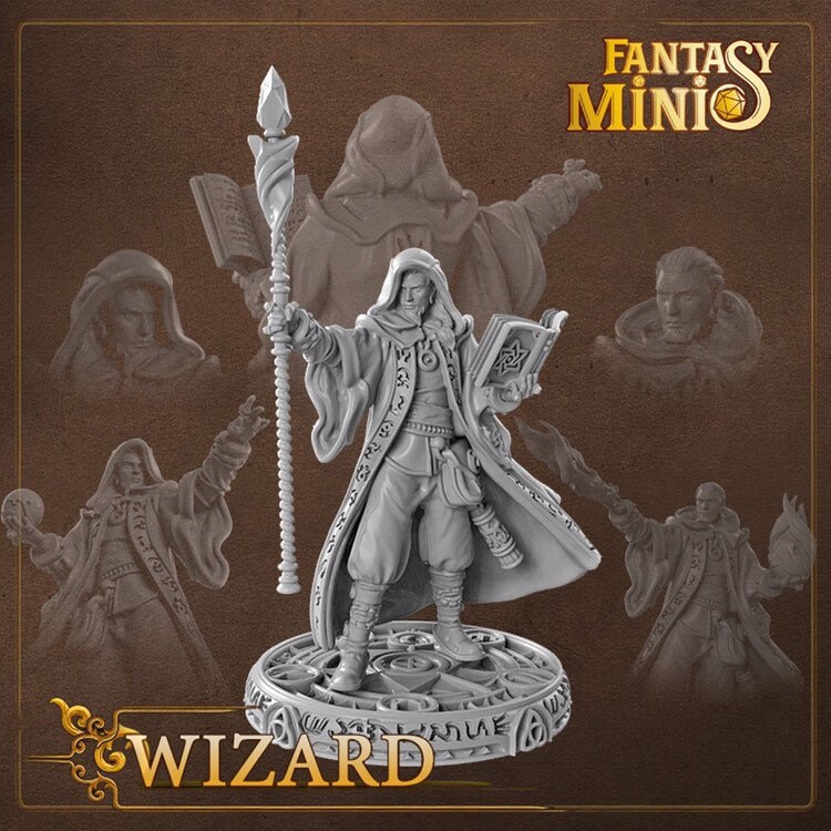 Tabletop Premium Miniatur Mönchin Jina 28mm für Warhammer AoS DnD