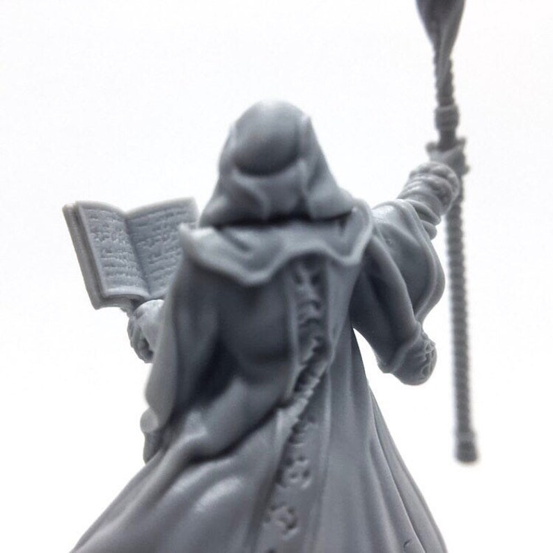 28mm Wizard miniature for Dungeons and Dragons D&D DnD Etsy