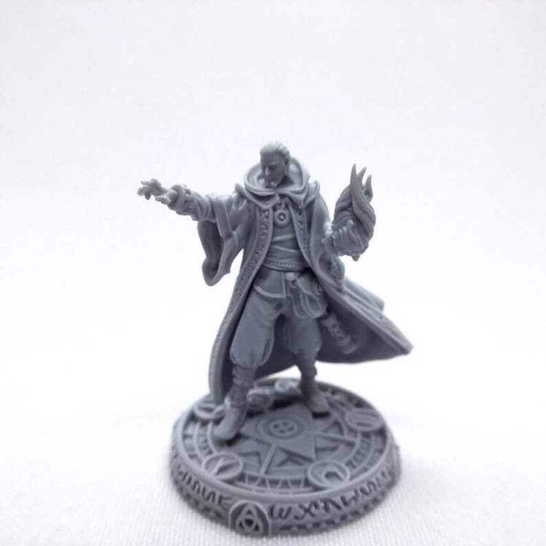 28mm Wizard miniature for tabletop RPG D&D DnD Dungeons and Etsy