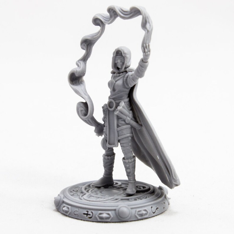 28mm Female Wizard miniature for tabletop RPG D&D DnD Etsy