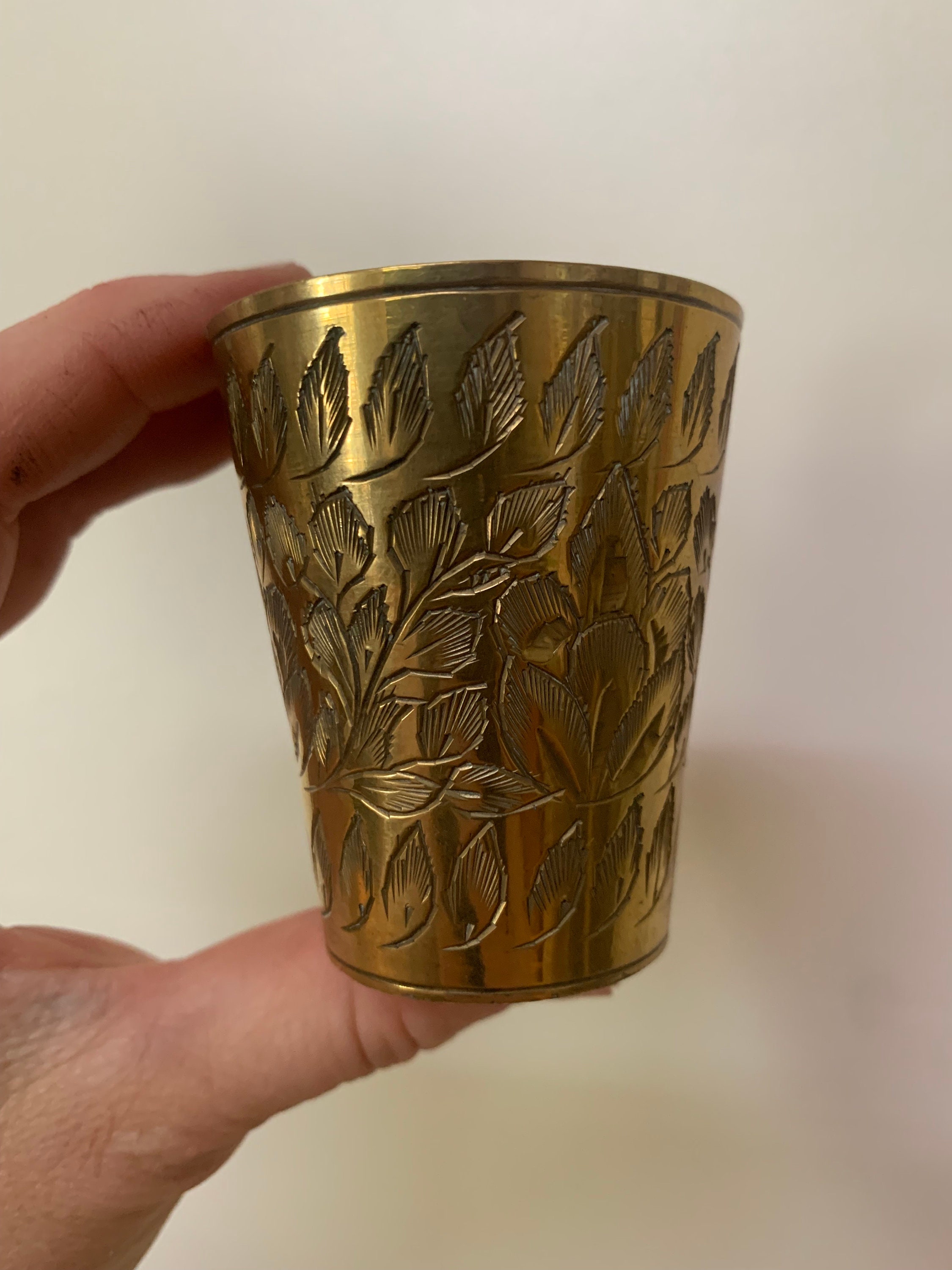 BRASS Little CUP From INDIA D10/2171 