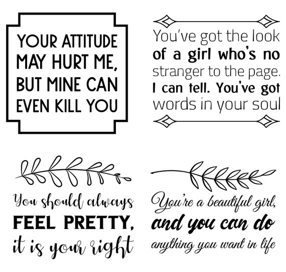 100 SVG Cute Girly Quotes, Woman, Female, Lady, Girls Funny ...