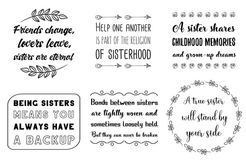 Download 50 SVG Sister is my best friend Sisters Quotes sayings | Etsy