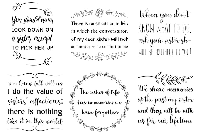 Download 24 Cute & funny Sisters SVG Quotes. Sister is my best ...