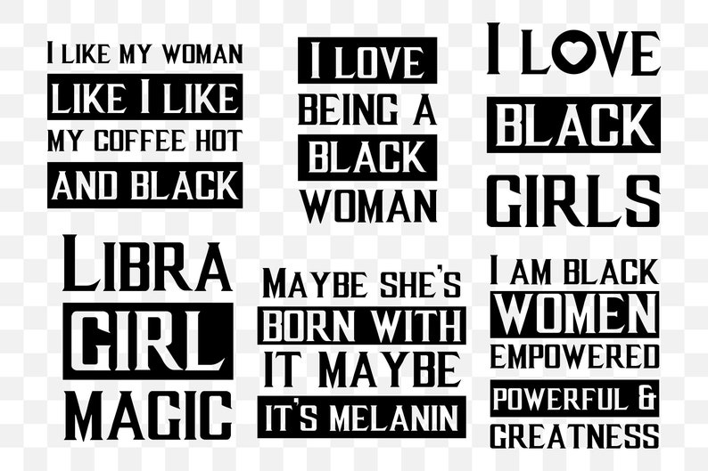Download 50 SVG quotes. Phenomenal black woman african american ...
