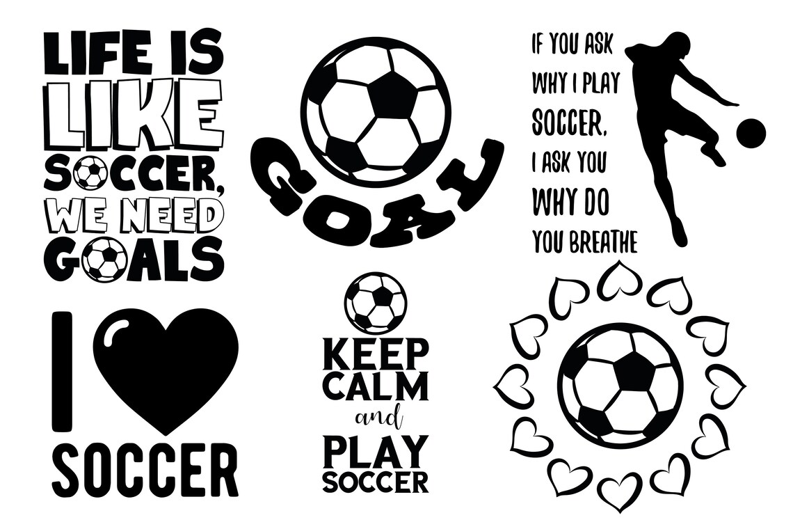 30 SVG Soccer Quotes and Sayings. Soccer Team. Mom and Dad. Etsy