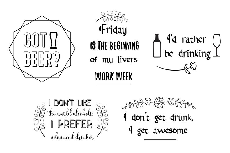 Download 20 SVG Quote Sayings about alcohol drinks beer and liquor ...