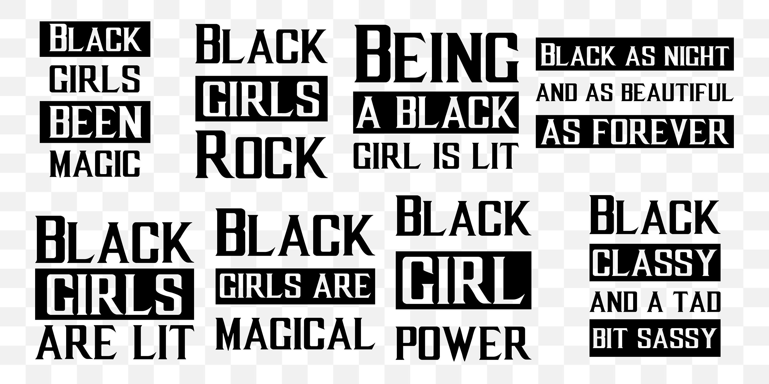 Download 50 SVG quotes. Phenomenal black woman african american girls | Etsy