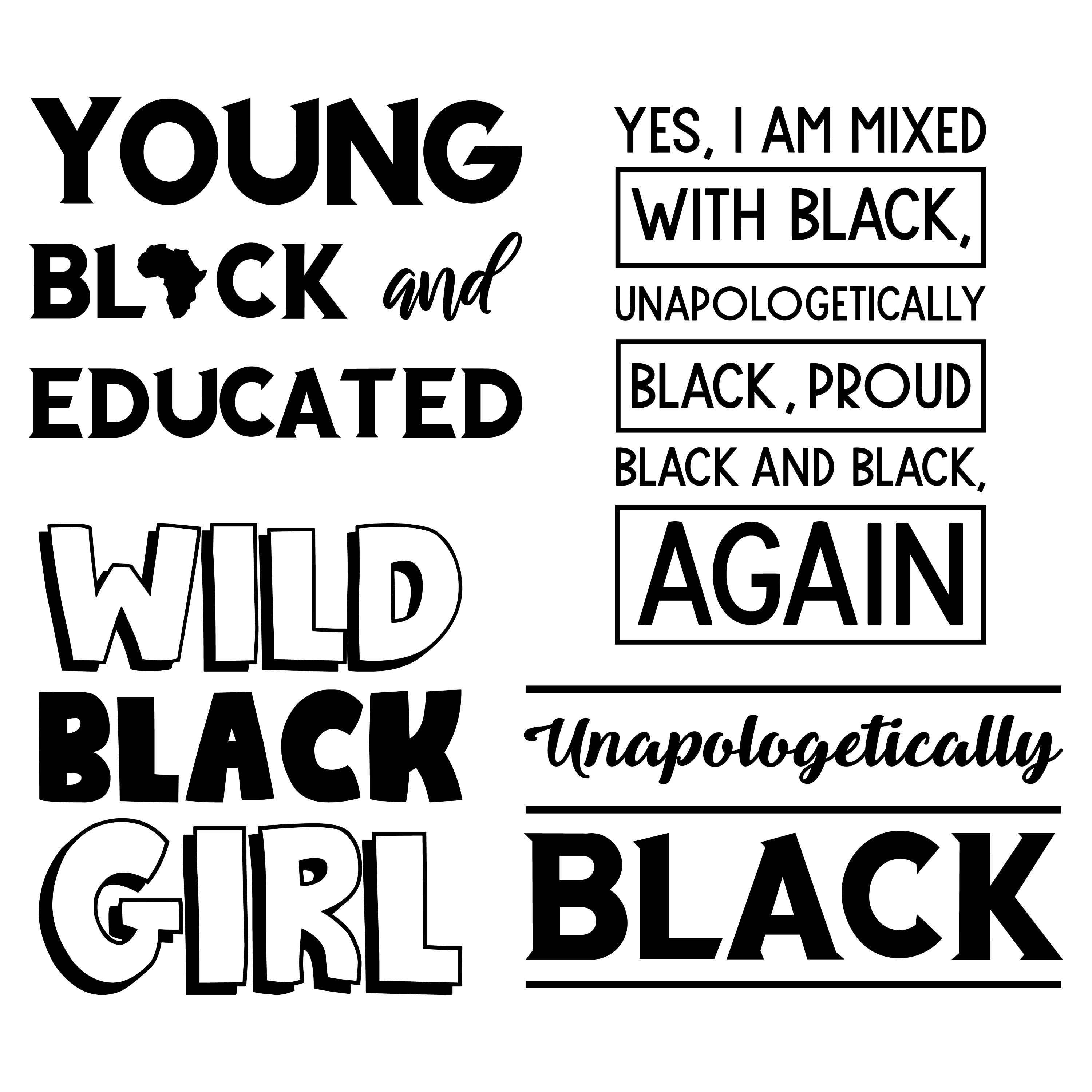 100 SVG Black Girl Magic Quotes Sayings. Afro Woman Lady Etsy
