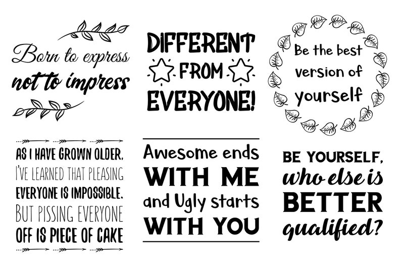 Download 54 SVG Sassy and Sarcastic Quotes. Funny and Positive | Etsy