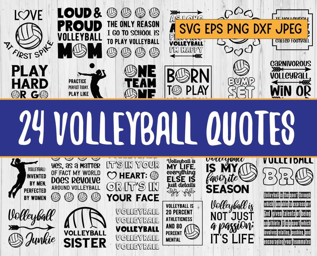 24 SVG Volleyball Quotes and Sayings. Volleyball Mom and Bro, Sister ...