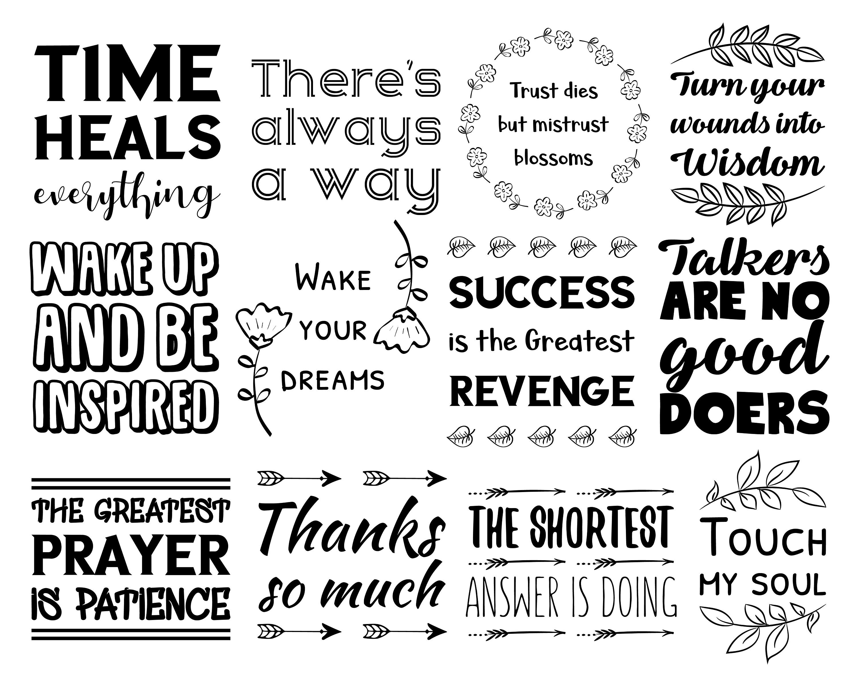 108 SVG korte citaten inspirerende motiverende empowerment, populaire  inspirerende positieve bundeluitspraken. Svg, png. Cricut Commercial  Cut-bestanden - Etsy België, image size:3000x2400