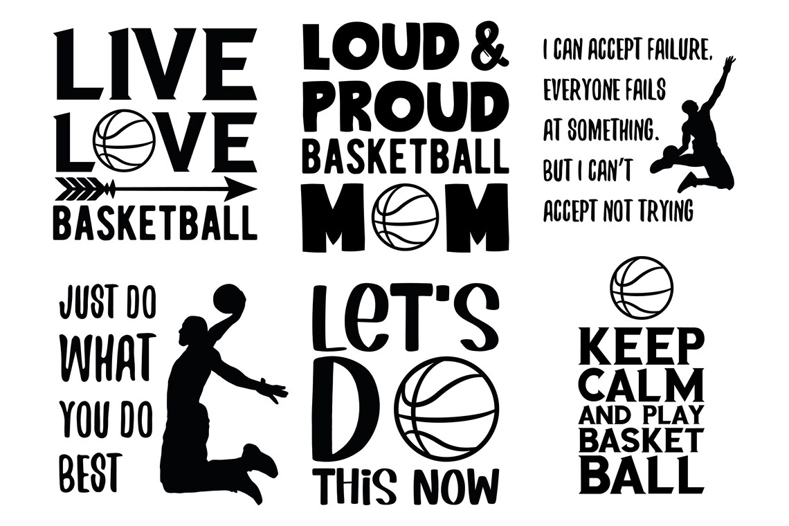 24 SVG Basketball Quotes and Sayings. Born to Play Basketball Etsy
