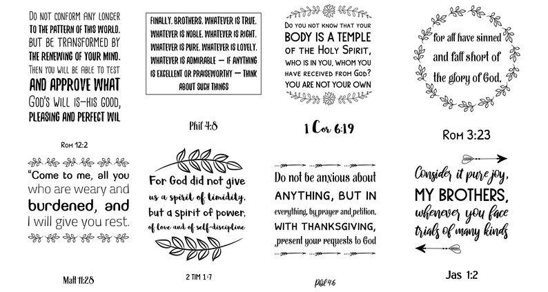 72 Scripture SVG Christian Sayings. Bible Verses & Quotes - Etsy