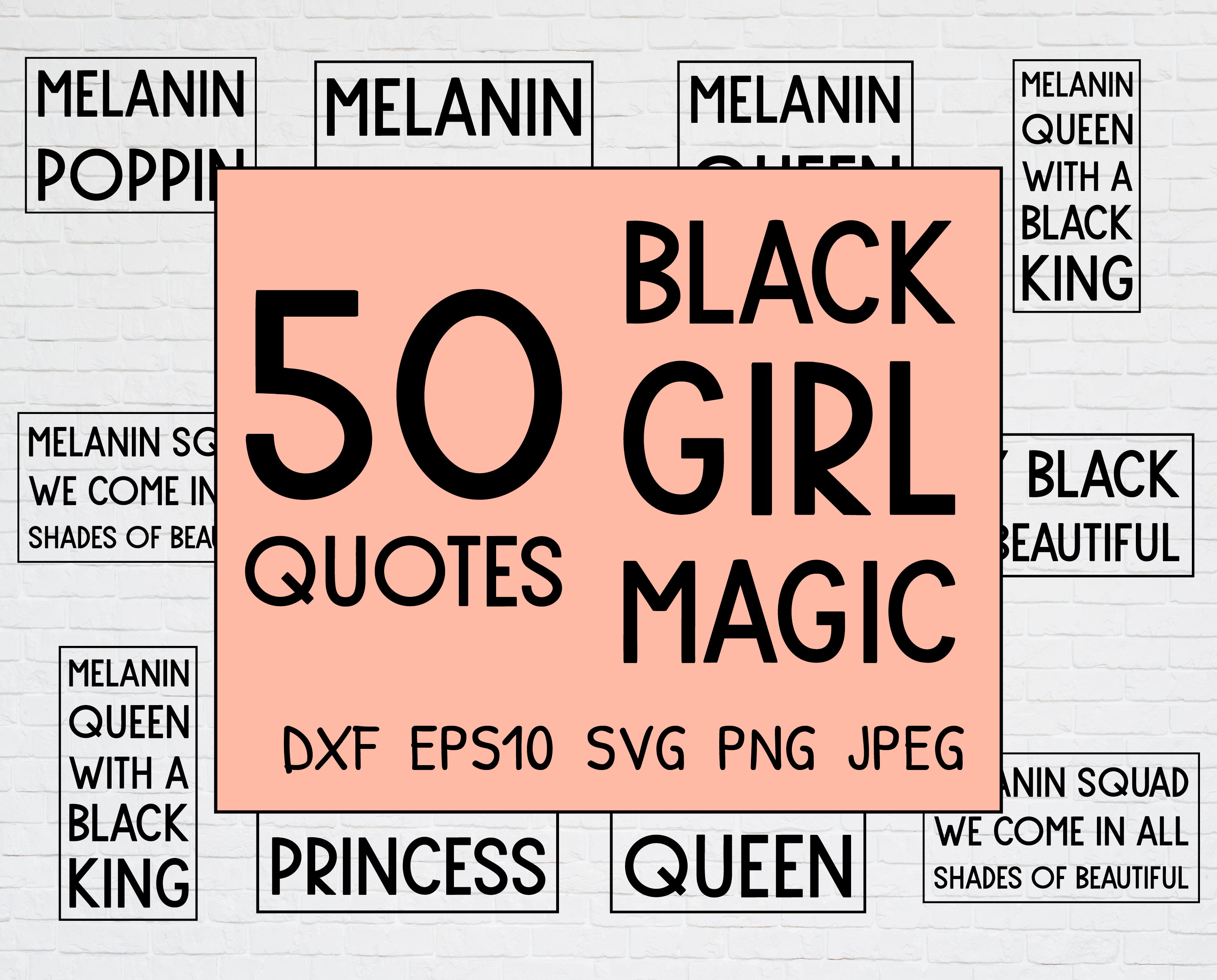 50 SVG Black Girl Magic quotes for Afro Girl black woman & Etsy