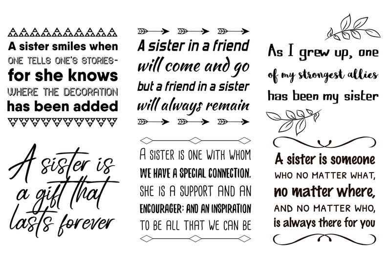 Download 24 Cute & funny Sisters SVG Quotes. Sister is my best ...