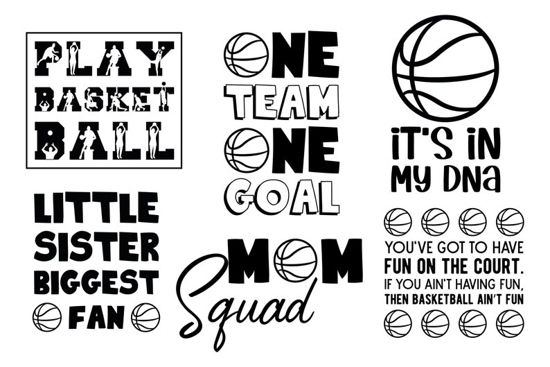 30 SVG Basketball Quotes and Sayings. Born to Play Basketball & Mom. I