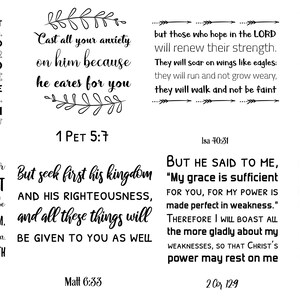 72 Scripture SVG Christian Sayings. Bible Verses & Quotes Bundle Jesus ...