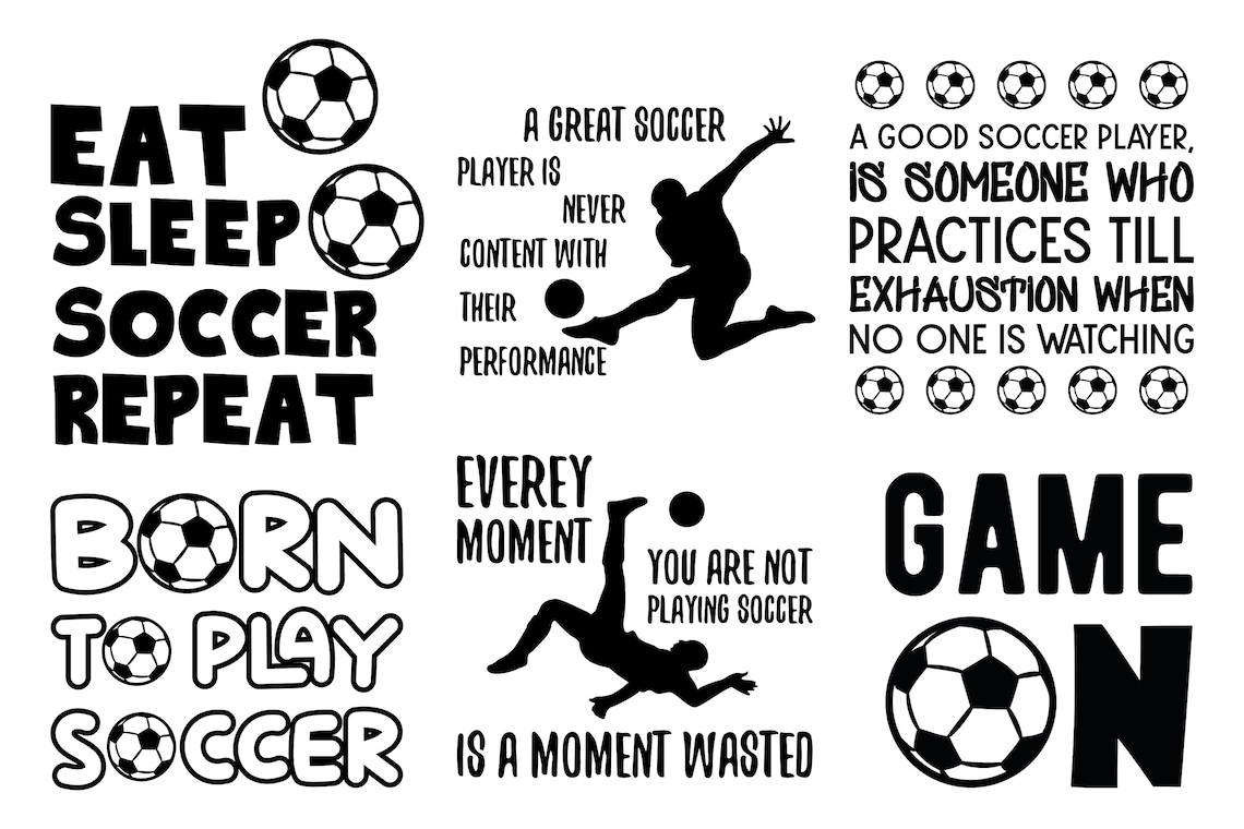 30 SVG Soccer Quotes and Sayings. Soccer Team. Mom and Dad. Etsy