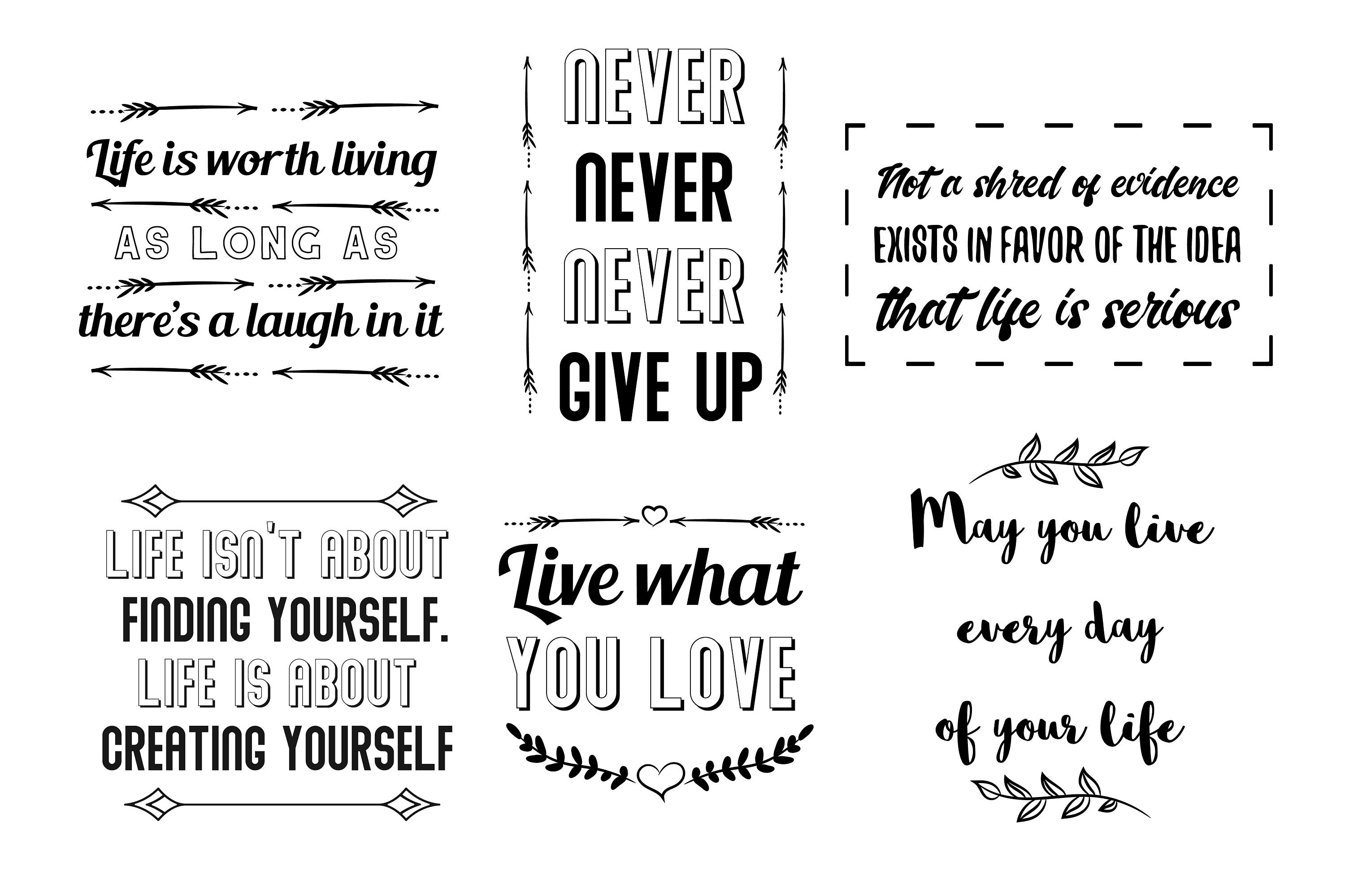 24 SVG Quotes Sayings About Strenght Life Goals Motivation. - Etsy
