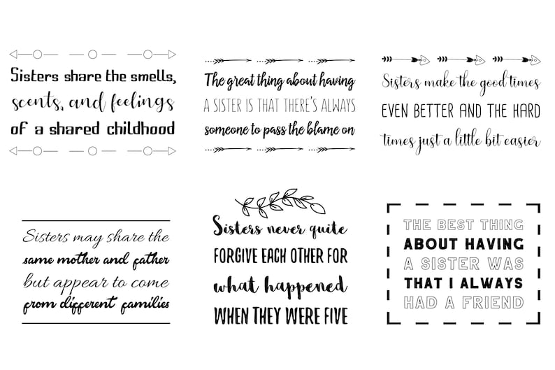 Download 50 SVG Sister is my best friend Sisters Quotes sayings | Etsy