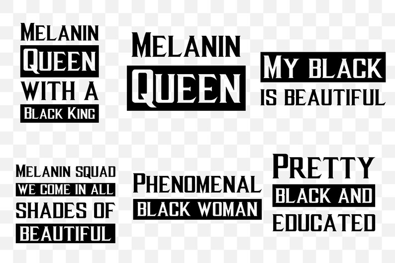 Download 50 SVG quotes. Phenomenal black woman african american ...
