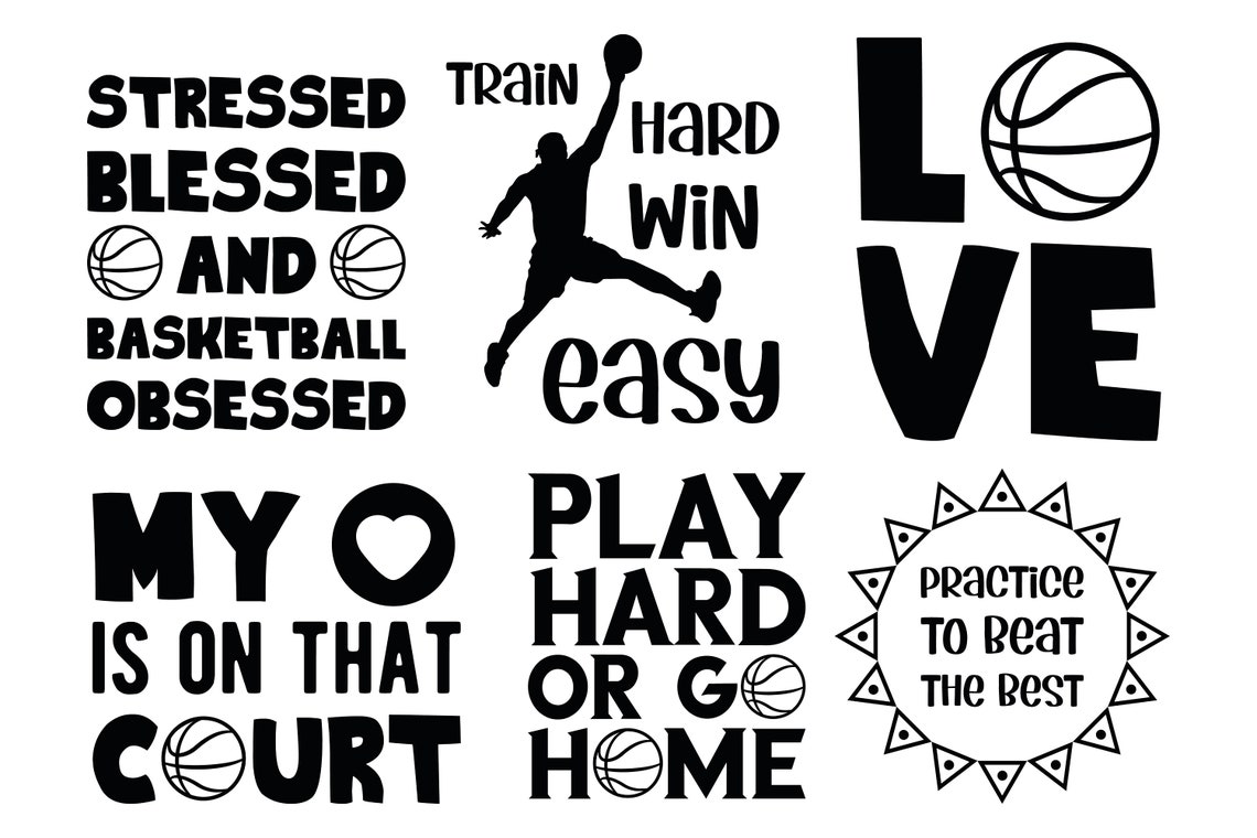 24 SVG Basketball Quotes and Sayings. Born to Play Basketball Etsy