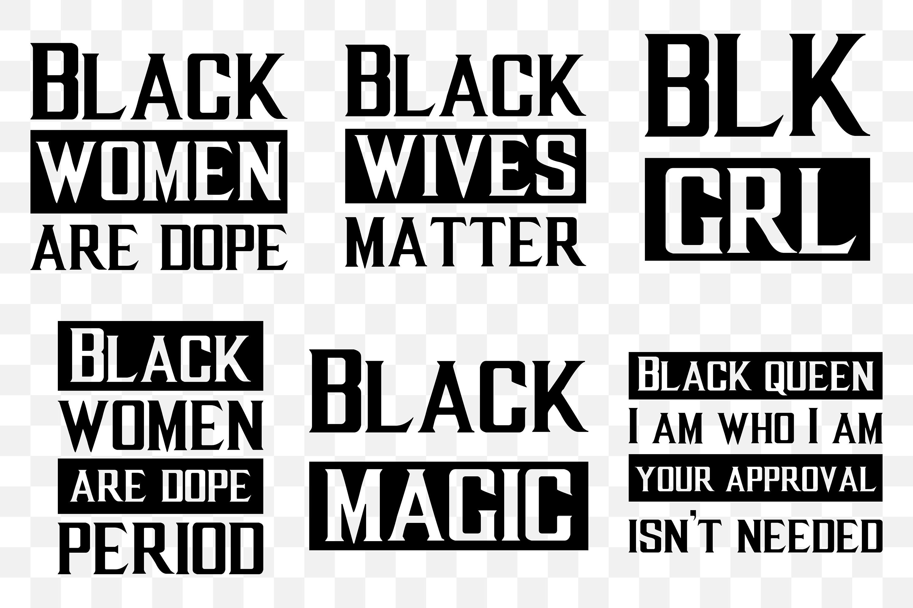 Download 50 SVG quotes. Phenomenal black woman african american ...